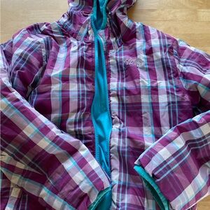 Girls reversible North Face jacket